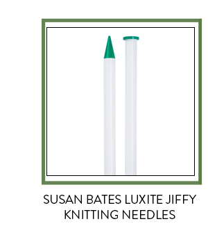 Sisan Bates Luxite Jiffy Knitting Needles.