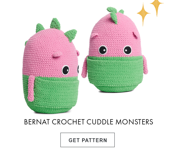 Bernat Crochet Cuddle Monsters. GET PATTERN.