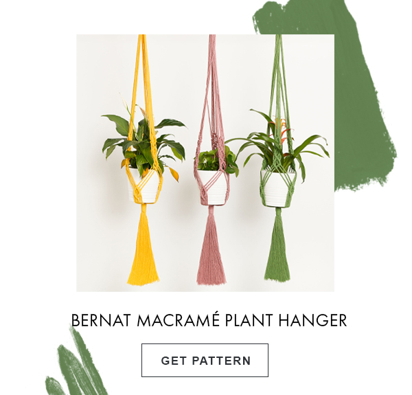 Bernat Macrame Plant Hanger. GET PATTERN.