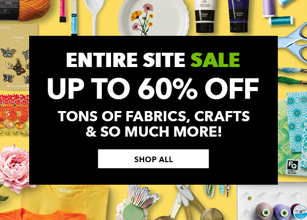 Entire site sale. Up to 60% off.