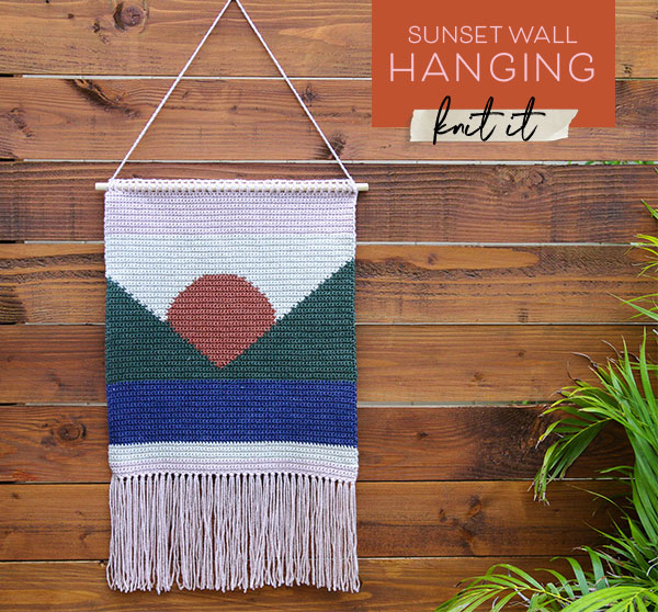 Sunset Wall Hanging. Knit It.