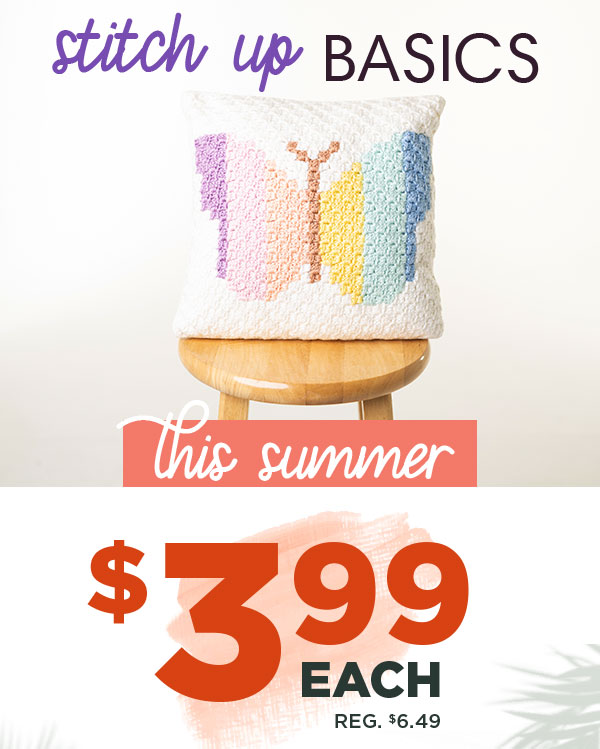 Stitch up Basics this Summer. $3.99 each. Reg. $6.49