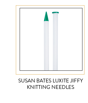 Susan Bates Luxite Jiffy Knitting Needles.