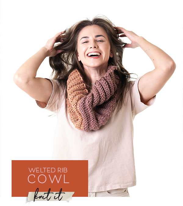 Welted Rib Cowl. Knit It.