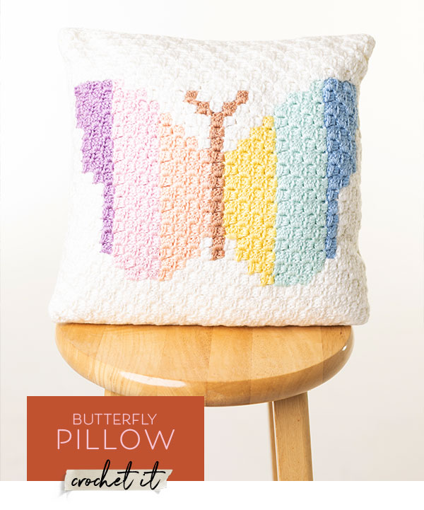 Butterfly Pillow. Crochet It.