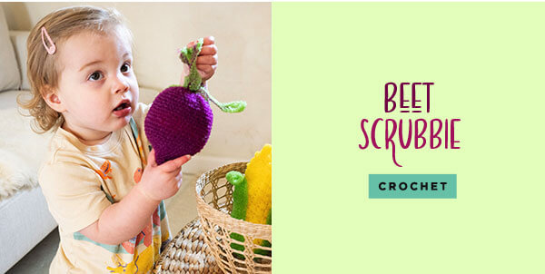 Beet Scrubbie. CROCHET.