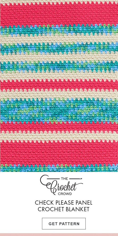 The Crochet Crowd Check Please Panel Crochet Blanket GET PATTERN