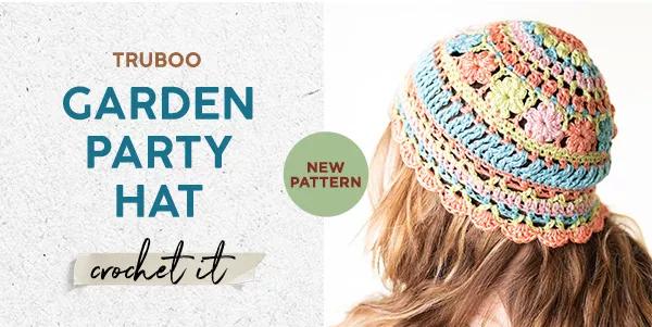 Truboo Garden Party Hat. Crochet it. New pattern.