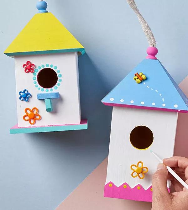 Painted Bird Houses 1T1M1S Get Project