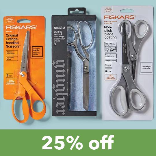 Sewing and Quilting Cutting Tools. 25% off.
