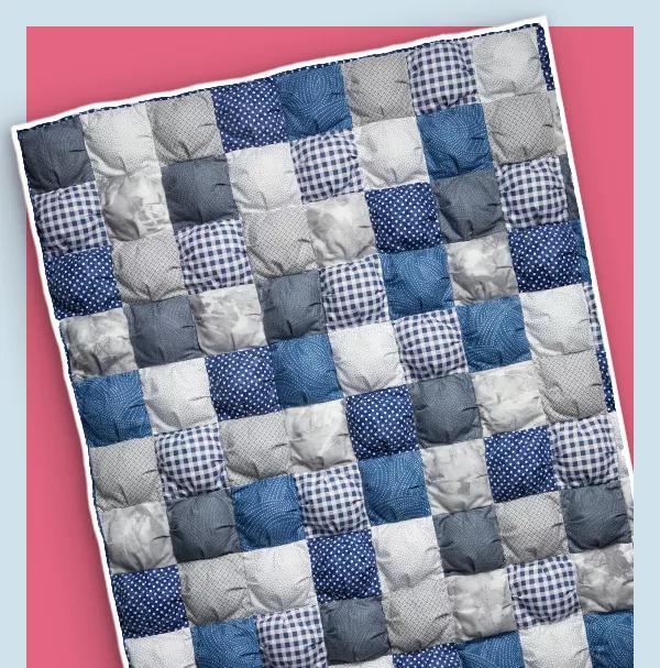 Lap Size Puff Quilt