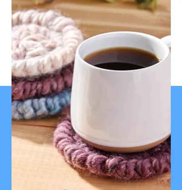  Crocheted Coasters Project.