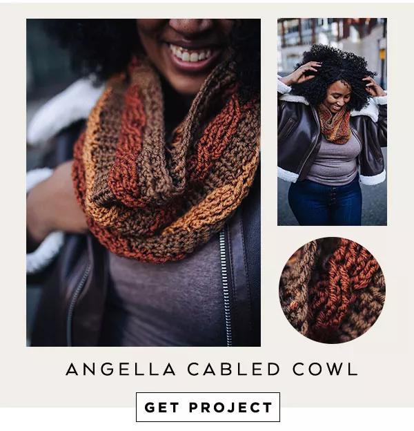 Angela Cabled Cowl. GET PROJECT.