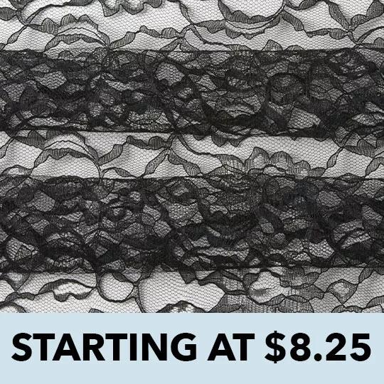 Lace starting at $8.25.