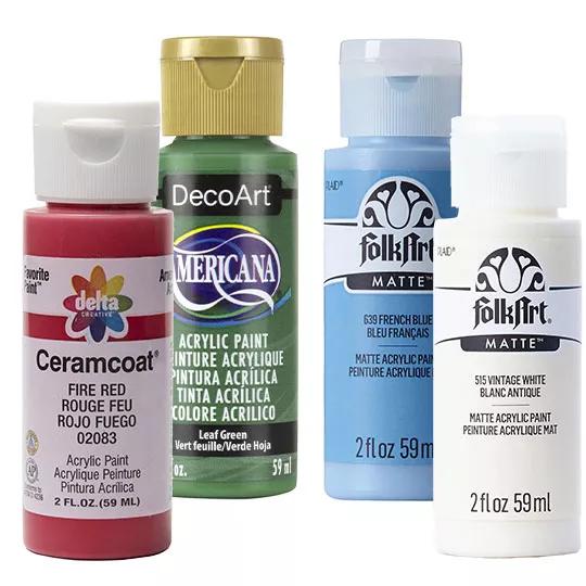 Americana, Ceramcoat and FolkArt 2oz Acrylic Paints