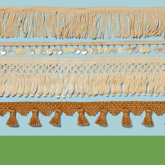 From $3.49 yd Home Decor Trims.