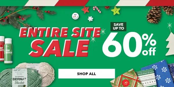 Entire Site Sale. Up to 60% off. SHOP ALL.