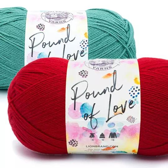 Lion Brand Pound of Love Yarn.