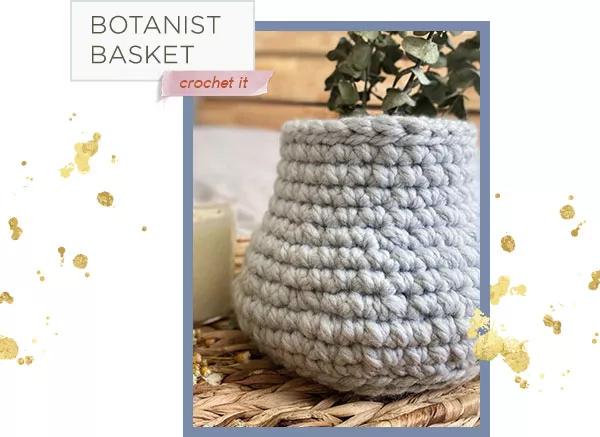 Botanist Basket. Crochet It.