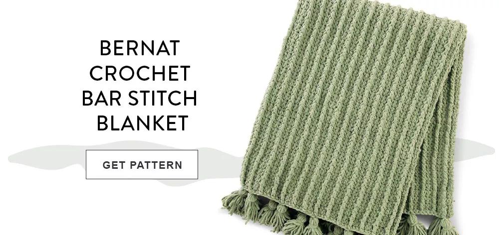 Bernat Crochet Bar Stitch Blanket