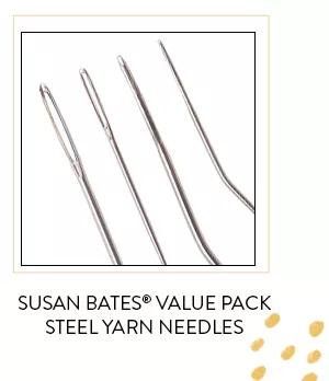 Susan Bates® value pack steel yarn needles