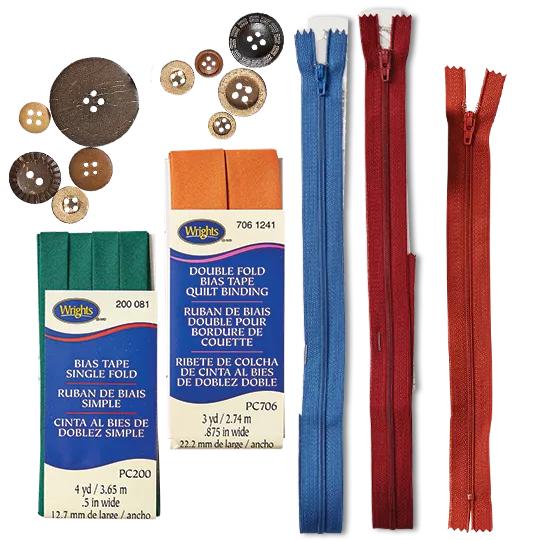 DOORBUSTER. B3G2 FREE. Zippers, Buttons, Wrights Tapes and Braids. 40% off Online. SHOP ALL.