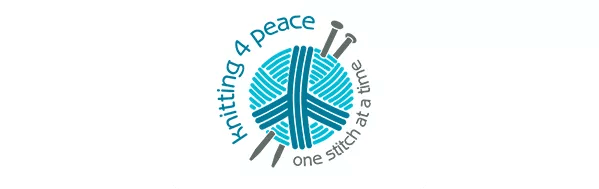  Knitting 4 Peace logo..