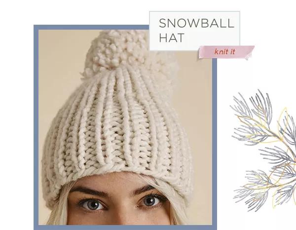 Snowball Hat. Knit It.