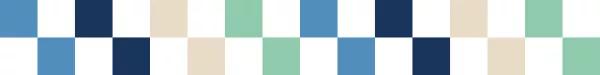 Decorative checkered border.