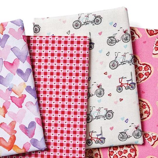 Valentine's Day, St. Patrick's Day and Easter Cotton Fabrics.