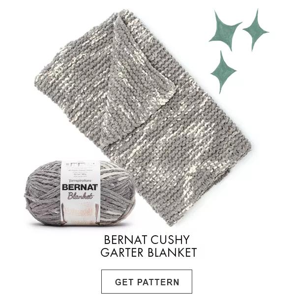 Bernat Cushy Garter Blanket. GET PATTERN.