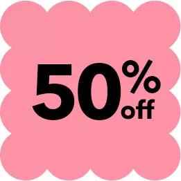 50% off 50 