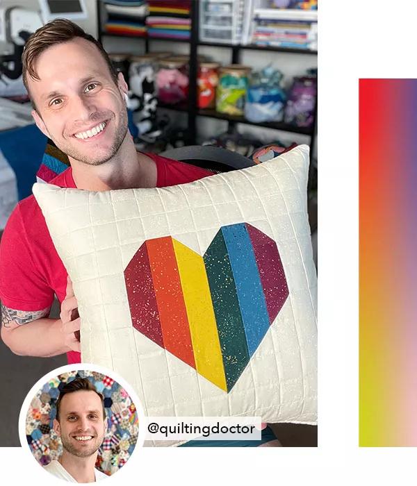 Pride Heart. @quiltingdoctor