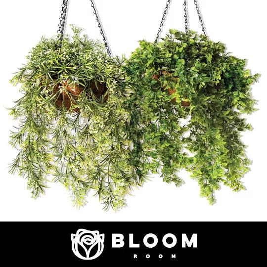 Bloom Room Spring Floral Hanging Baskets.