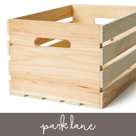 Park Lane 18 inch Unfinished Wood Crate.