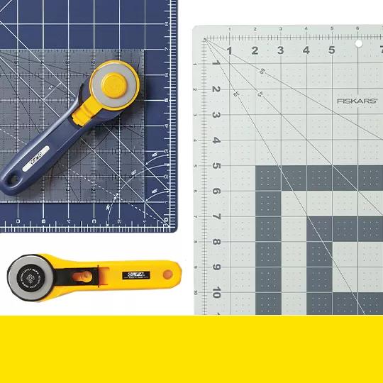 Rotary Cutting Tools and Mats. 25% off.