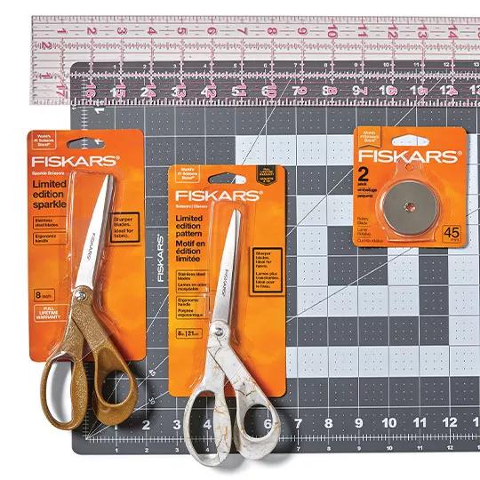 Fiskars Sewing and Quilting Cutting Tools.