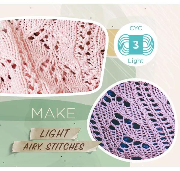 Make light airy stitches