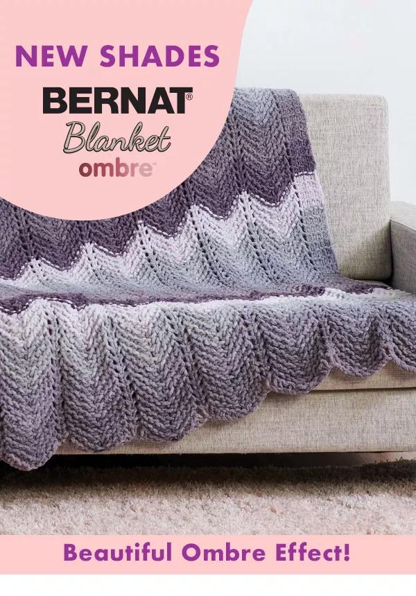 New Shades Bernat Blanket Ombre. Beautiful Ombre Effect!