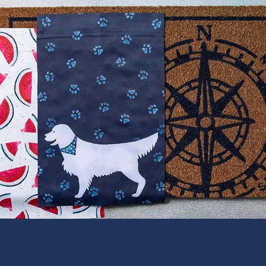 Mats and Flags Starting at $7.79.