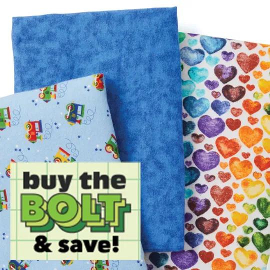 Super Snuggle and Comfy Cozy Flannel. Buy the BOLT and save!