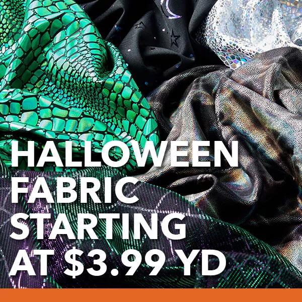 Halloween Fabric starting at $3.99 yd.