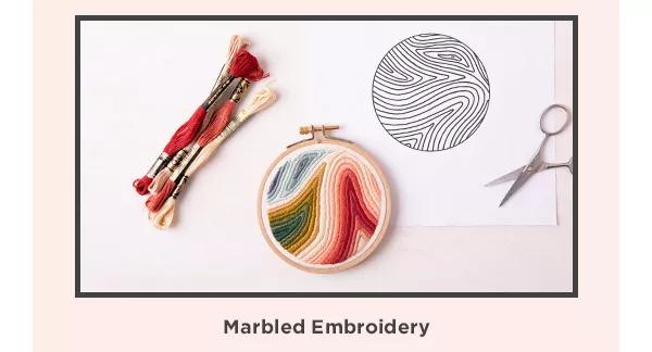 Marbled Embroidery.