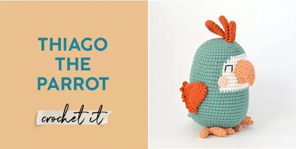 Thiago the parrot Crochet It