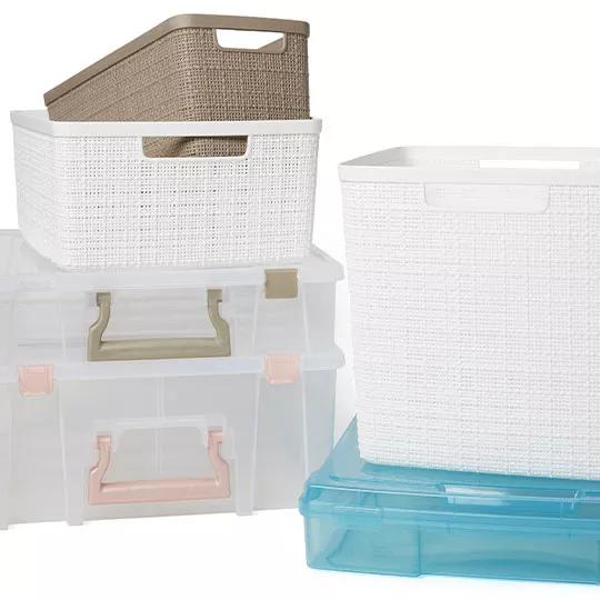 Plastic and Decorative Home Storage.