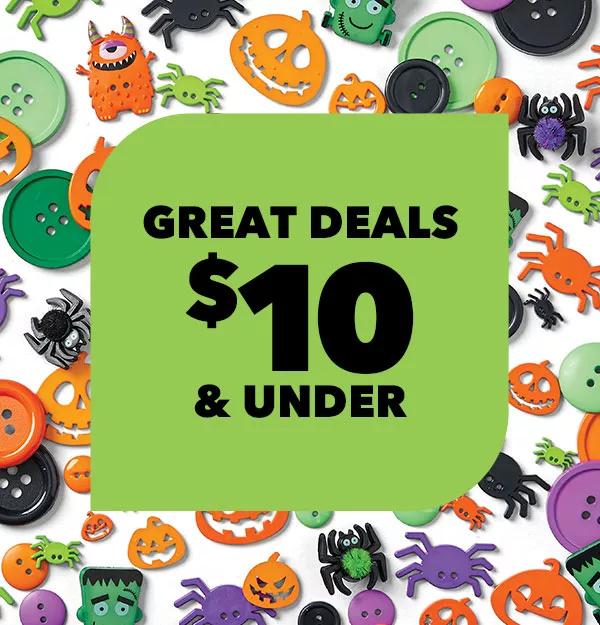 Great deals $10 and under!