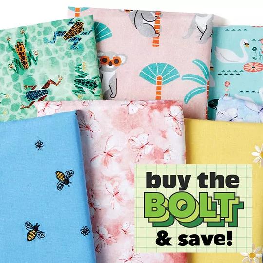 Keepsake Calico and Novelty Cotton Prints. Buy the BOLT and save!