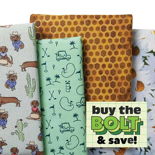 Quilter's Showcase and Symphony Broadcloth. Buy the BOLT and save!