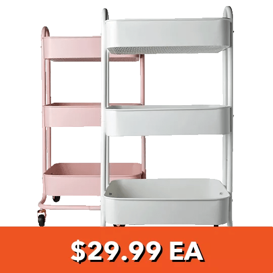 3-Tier Metal Carts