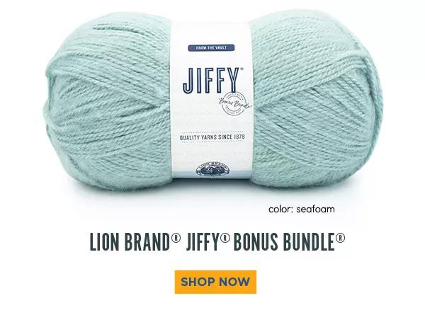 From the vault. Lion Brand Jiffy Bonus Bundle. Color: seafoam. SHOP NOW.